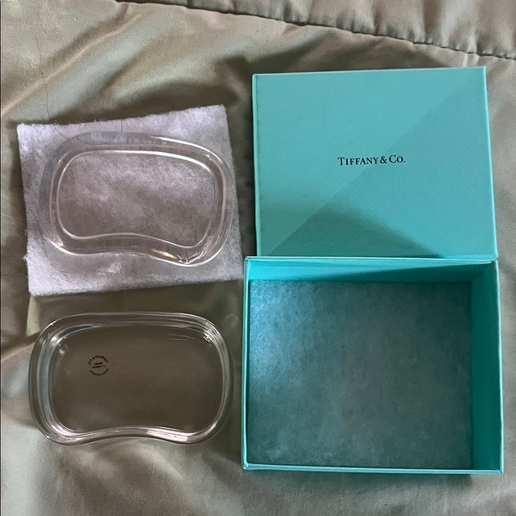 Tiffany & Co. Clear Crystal Dish with Iconic Blue Box